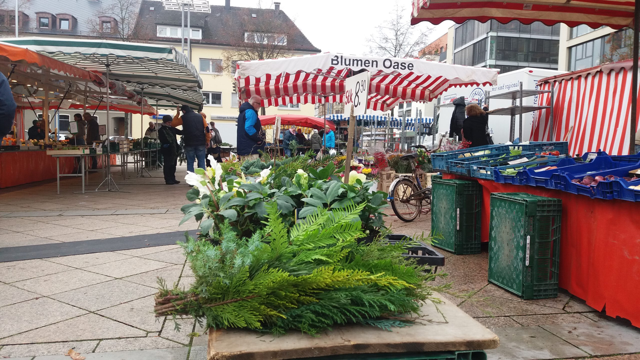 Neu-Ulmer Wochenmarkt an Weihnachten vorverlegt